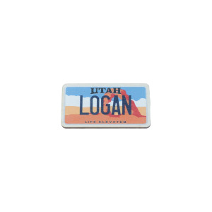 Logan Utah Arches License Plate Magnet